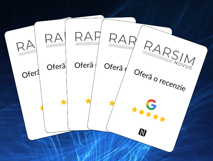 Modele de card recenzii Google